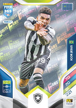 Igor Jesus Botafogo Panini FIFA 365 2026 Adrenalyn XL Fans' Favourite #FAN57