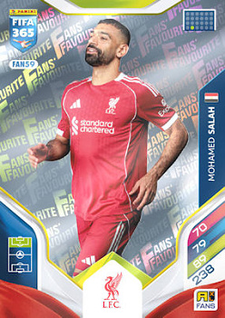 Mohamed Salah Liverpool Panini FIFA 365 2026 Adrenalyn XL Fans' Favourite #FAN59