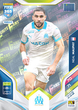 Neal Maupay Olympique Marseille Panini FIFA 365 2026 Adrenalyn XL Fans' Favourite #FAN60