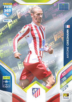 Antoine Griezmann Atletico Madrid Panini FIFA 365 2026 Adrenalyn XL Fans' Favourite #FAN71