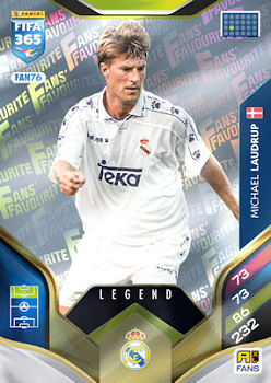 Michael Laudrup Real Madrid Panini FIFA 365 2026 Adrenalyn XL Legend #FAN76