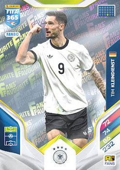Tim Kleindienst Germany Panini FIFA 365 2026 Adrenalyn XL Fans' Favourite #FAN80