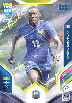 Randal Kolo Muani France Panini FIFA 365 2026 Adrenalyn XL Fans' Favourite #FAN93