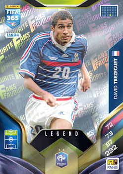 David Trezeguet France Panini FIFA 365 2026 Adrenalyn XL Legend #FAN94