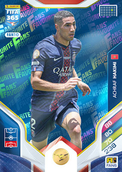 Achraf Hakimi Paris Saint-Germain Panini FIFA 365 2026 Adrenalyn XL Fans' Favourite - Blue #FAN10