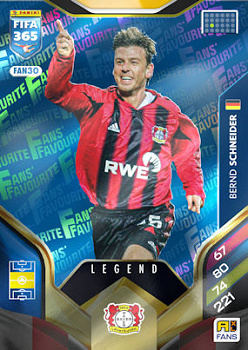 Bernd Schnejder Bayer 04 Leverkusen Panini FIFA 365 2026 Adrenalyn XL Legend - Blue #FAN30