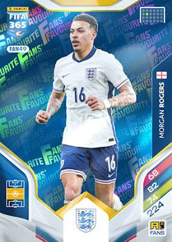 Morgan Rogers England Panini FIFA 365 2026 Adrenalyn XL Fans' Favourite - Blue #FAN49