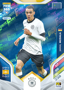 Jamal Musiala Germany Panini FIFA 365 2026 Adrenalyn XL Fans' Favourite - Blue #FAN54