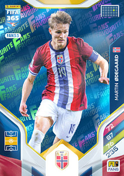 Martin Odegaard Norway Panini FIFA 365 2026 Adrenalyn XL Fans' Favourite - Blue #FAN55