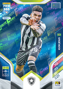 Igor Jesus Botafogo Panini FIFA 365 2026 Adrenalyn XL Fans' Favourite - Blue #FAN57