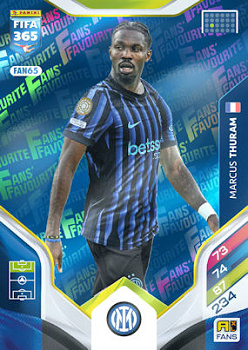 Marcus Thuram Internazionale Milano Panini FIFA 365 2026 Adrenalyn XL Fans' Favourite - Blue #FAN65