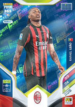 Rafael Leao A.C. Milan Panini FIFA 365 2026 Adrenalyn XL Fans' Favourite - Blue #FAN67