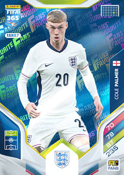 Cole Palmer England Panini FIFA 365 2026 Adrenalyn XL Fans' Favourite - Blue #FAN87