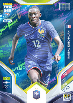 Randal Kolo Muani France Panini FIFA 365 2026 Adrenalyn XL Fans' Favourite - Blue #FAN93