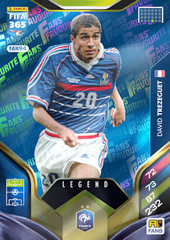 David Trezeguet France Panini FIFA 365 2026 Adrenalyn XL Legend - Blue #FAN94