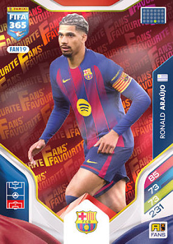 Ronald Araujo FC Barcelona Panini FIFA 365 2026 Adrenalyn XL Fans' Favourite - Red #FAN19