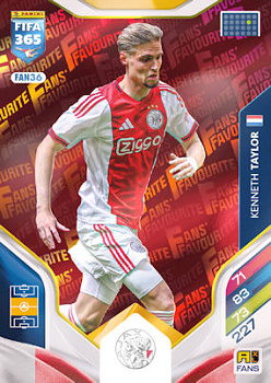 Kenneth Taylor AFC Ajax Panini FIFA 365 2026 Adrenalyn XL Fans' Favourite - Red #FAN36