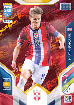 Martin Odegaard Norway Panini FIFA 365 2026 Adrenalyn XL Fans' Favourite - Red #FAN55