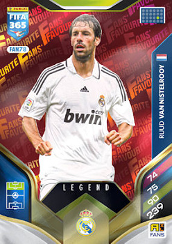 Ruud van Nistelrooy Real Madrid Panini FIFA 365 2026 Adrenalyn XL Legend - Red #FAN78