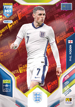 Phil Foden England Panini FIFA 365 2026 Adrenalyn XL Fans' Favourite - Red #FAN85