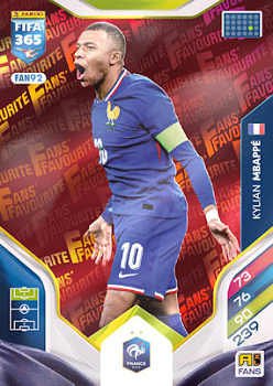 Kylian Mbappe France Panini FIFA 365 2026 Adrenalyn XL Fans' Favourite - Red #FAN92