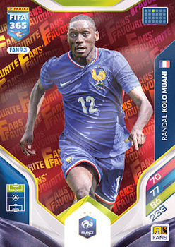 Randal Kolo Muani France Panini FIFA 365 2026 Adrenalyn XL Fans' Favourite - Red #FAN93