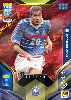 David Trezeguet France Panini FIFA 365 2026 Adrenalyn XL Legend - Red #FAN94