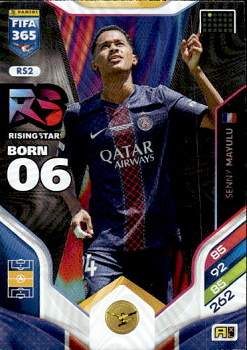 Senny Mayulu Paris Saint-Germain Panini FIFA 365 2026 Adrenalyn XL Rising Star #RS2