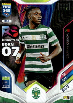 Geovany Quenda Sporting CP Panini FIFA 365 2026 Adrenalyn XL Rising Star #RS5
