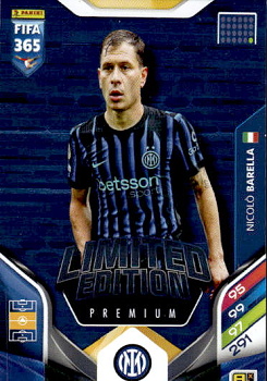 Nicolo Barella Internazionale Milano Panini FIFA 365 2026 Adrenalyn XL Limited Edition - Premium #LE-NB