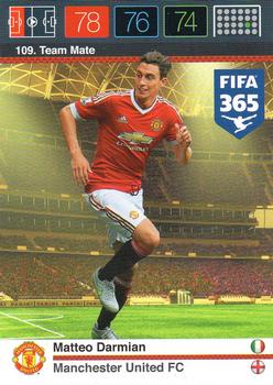 Matteo Darmian Manchester United Panini FIFA 365 2015 Adrenalyn XL  #109