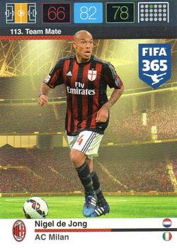 Nigel de Jong A.C. Milan Panini FIFA 365 2015 Adrenalyn XL  #113