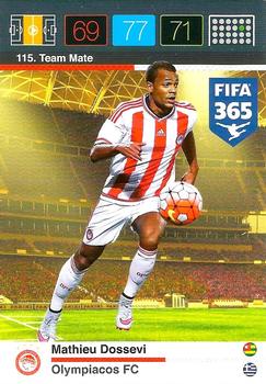 Matthieu Dossevi Olympiacos FC Panini FIFA 365 2015 Adrenalyn XL  #115