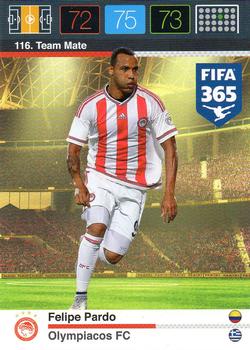 Felipe Pardo Olympiacos FC Panini FIFA 365 2015 Adrenalyn XL  #116