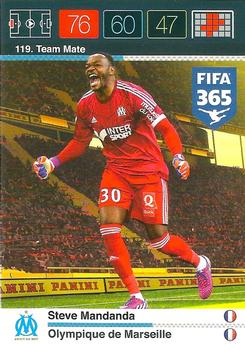Steve Mandanda Olympique Marseille Panini FIFA 365 2015 Adrenalyn XL  #119