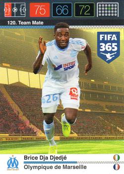 Brice Dja Djedje Olympique Marseille Panini FIFA 365 2015 Adrenalyn XL  #120