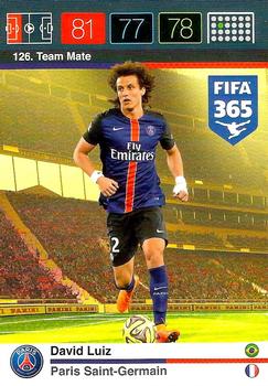 David Luiz Paris Saint-Germain Panini FIFA 365 2015 Adrenalyn XL  #126