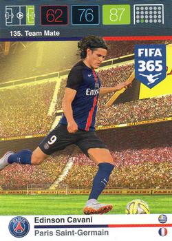 Edinson Cavani Paris Saint-Germain Panini FIFA 365 2015 Adrenalyn XL  #135