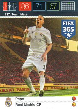 Pepe Real Madrid Panini FIFA 365 2015 Adrenalyn XL  #137