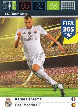 Karim Benzema Real Madrid Panini FIFA 365 2015 Adrenalyn XL  #147