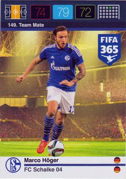 Marco Hoger Schalke 04 Panini FIFA 365 2015 Adrenalyn XL  #149