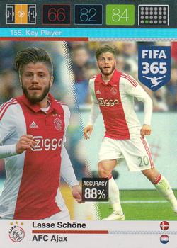 Lasse Schone AFC Ajax Panini FIFA 365 2015 Adrenalyn XL Key Player #155