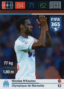 Nicolas N'Koulou Olympique Marseille Panini FIFA 365 2015 Adrenalyn XL Defensive Rock #256