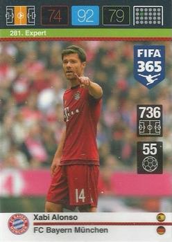 Xabi Alonso Bayern Munchen Panini FIFA 365 2015 Adrenalyn XL Expert #281
