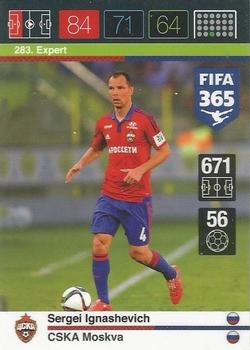 Sergei Ignashevich CSKA Moskva Panini FIFA 365 2015 Adrenalyn XL Expert #283