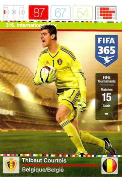 Thibaut Courtois Belgium Panini FIFA 365 2015 Adrenalyn XL International Star #316