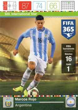 Marcos Rojo Argentina Panini FIFA 365 2015 Adrenalyn XL International Star #320