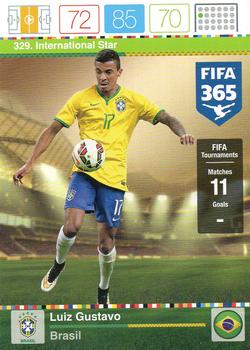 Luiz Gustavo Brazil Panini FIFA 365 2015 Adrenalyn XL International Star #329