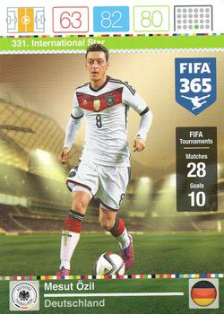 Mesut Ozil Germany Panini FIFA 365 2015 Adrenalyn XL International Star #331