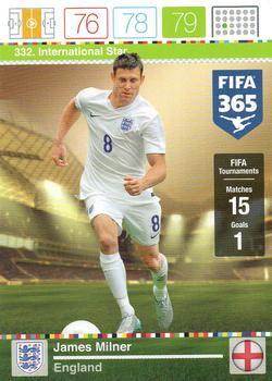 James Milner England Panini FIFA 365 2015 Adrenalyn XL International Star #332